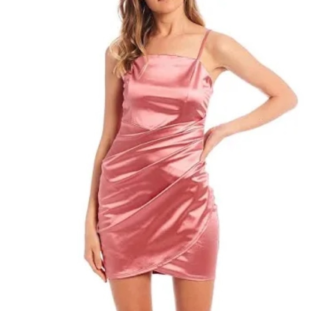 Pink Silk Dress